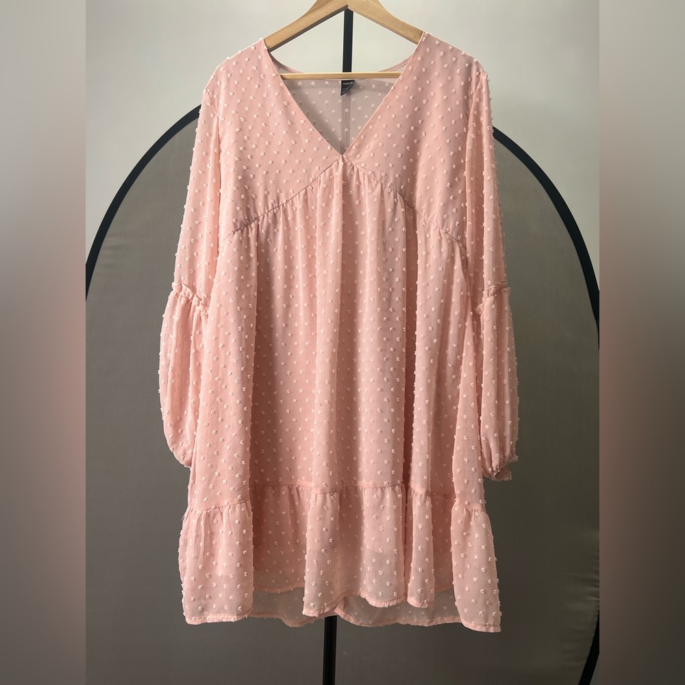 SHEIN Blush Dotted Dress